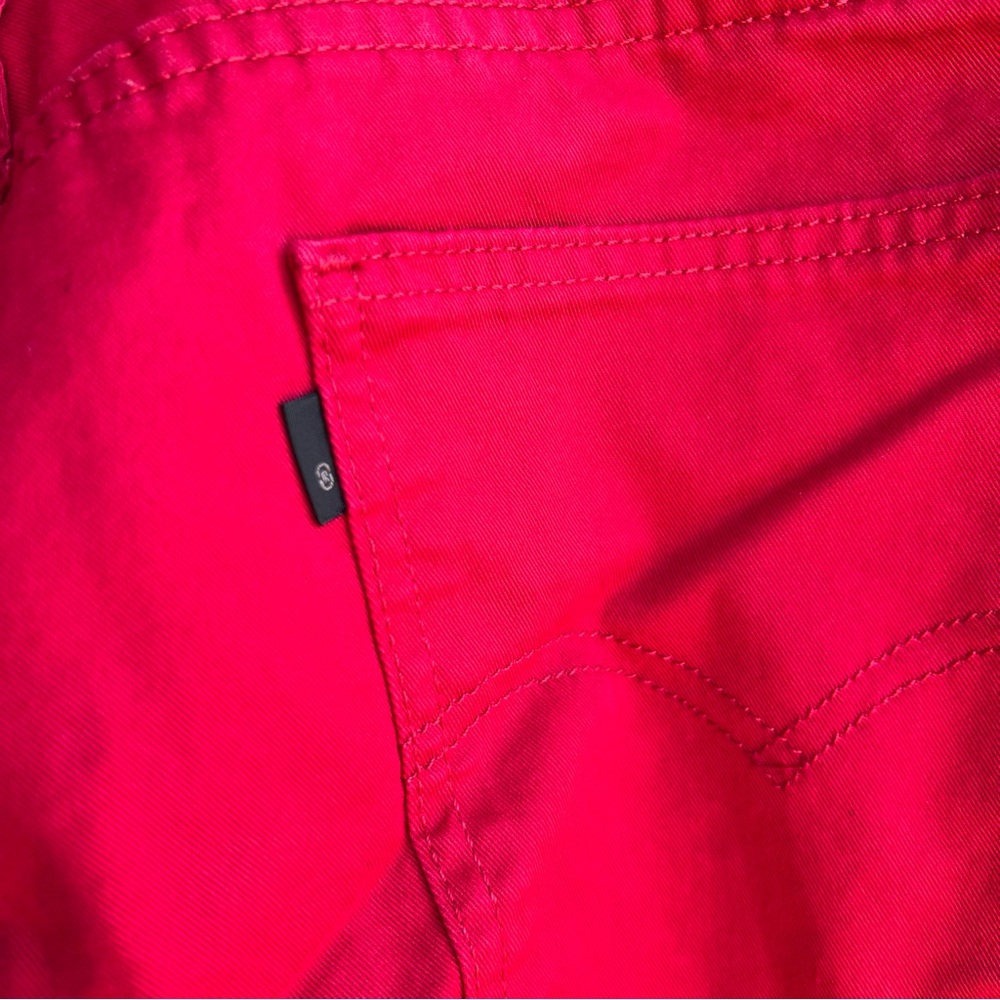 🍒💣 Levi’s 513 red lightweight denim jeans - Picture 7 of 11